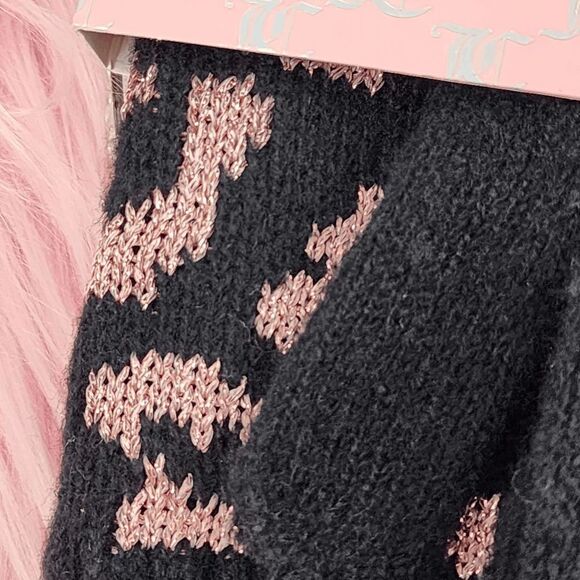 NWT {Juicy Couture} 2 Pieces Gift Set Knit Hat and Magic Gloves NWT - Picture 2 of 6